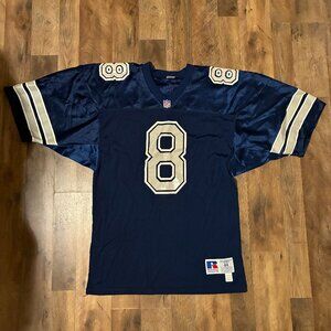 Vintage Troy Aikman #8 Dallas Cowboys Russel Athletic NFL Jersey (Men's 44)